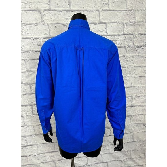 Sudden Impact Button Up Collared Cotton Long Sleeve Women's Size Medium Vtg 80's - Picture 4 of 7